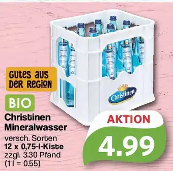 Famila Nord West Christinen Mineralwasser 12*750ml Angebot