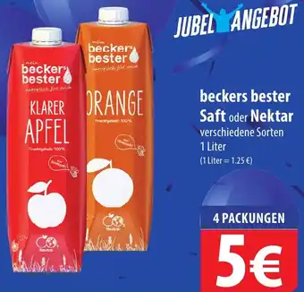 Famila Nord Ost beckers bester Saft oder Nektar 1 Liter Angebot