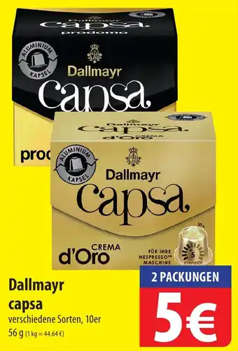 Famila Nord Ost Dallmayr Capsa 56 g Angebot