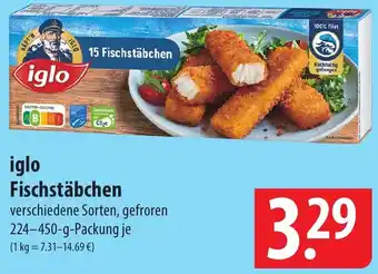 Famila Nord Ost iglo Fischstäbchen 224-450-g-Packung Angebot