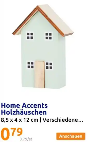 Action Home Accents Holzhäuschen Angebot