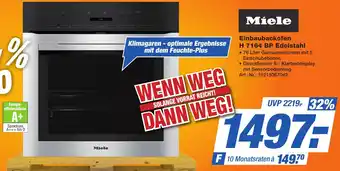 Expert Technomarkt Miele Einbaubackofen H 7164 BP Edelstahl Angebot