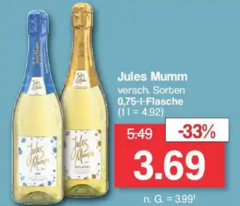 Famila Nord West Jules Mumm versch. Sorten 0,75-L Angebot