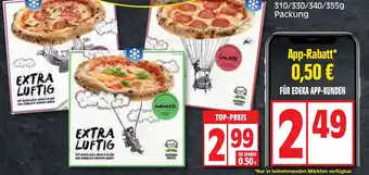 Edeka Gustavo Gusto Steinofenpizza extra luftig 310/330/340/355g Packung Angebot