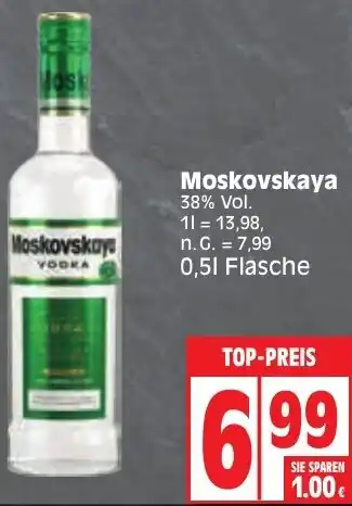 Edeka Moskovskaya 0,5 L Flasche Angebot