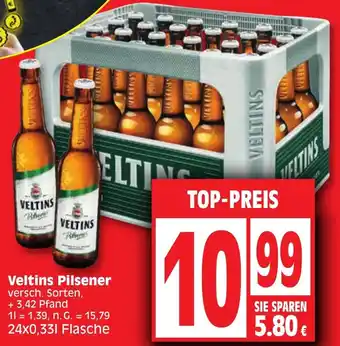 Edeka Veltins Pilsener 24x0,33 L Flasche Angebot