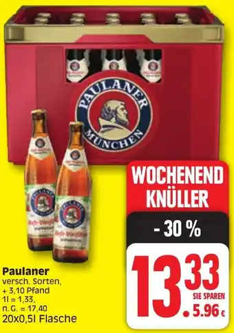 Edeka Paulaner 20x0,5 L Flasche Angebot