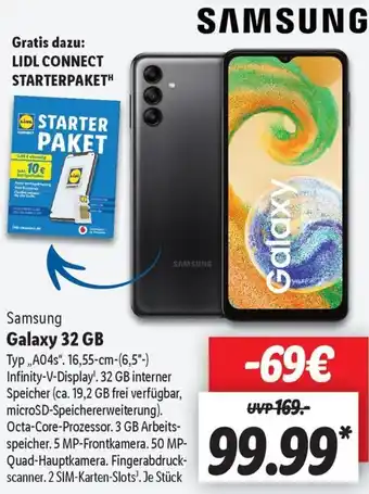 Lidl Samsung Galaxy 32 GB Angebot