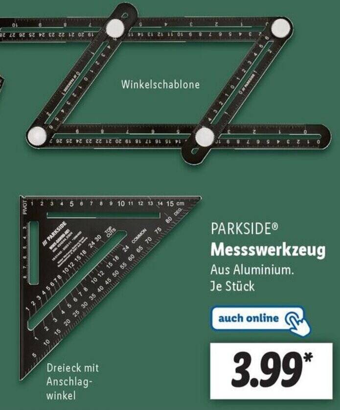 Lidl Ruler PARKSIDE Messswerkzeug Angebot bei Lidl