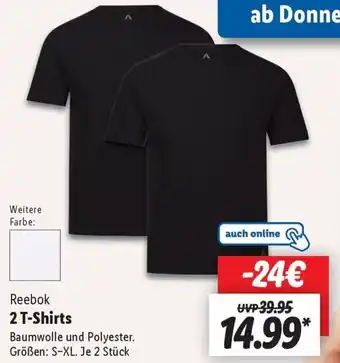 Lidl Reebok 2 T-Shirts Angebot