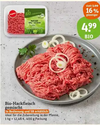 basic Bio-Hackfleisch gemischt 400g Angebot