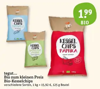 basic tegut... Bio-Kesselchips 125g Angebot