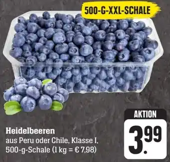 Scheck-in-Center Heidelbeeren 500 g Schale Angebot