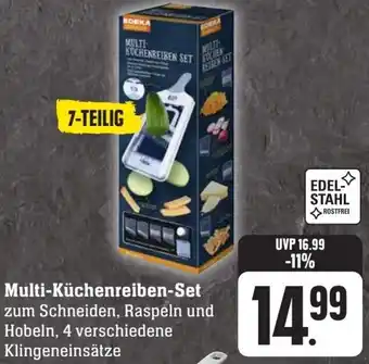 Scheck-in-Center EDEKA zuhause Multi Küchenreiben-Set Angebot