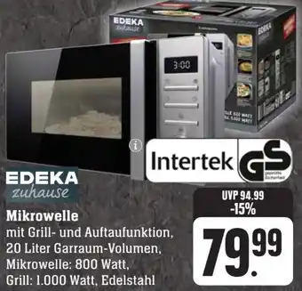 Scheck-in-Center EDEKA zuhause Mikrowelle Angebot