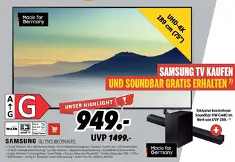 MEDIMAX SAMSUNG GU75CU8079UXZG Angebot