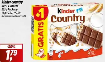 Simmel kinder country 9er + 1 GRATIS 235 g Packung Angebot