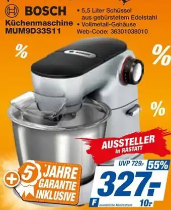 expert Octomedia BOSCH Küchenmaschine MUM9D33S11 Angebot