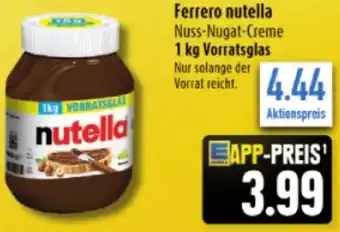 diska Ferrero nutella Nuss-Nugat-Creme 1 kg Angebot