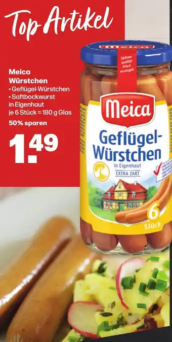 Handelshof Meica Würstchen 180 g Glas Angebot