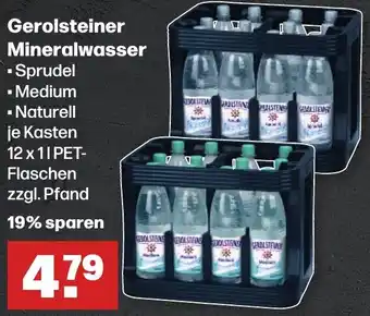 Handelshof Gerolsteiner Mineralwasser 12 x 1 L PET-Flaschen Angebot