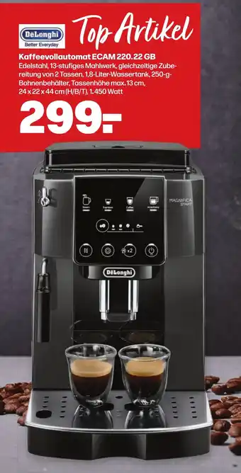 Handelshof DeLonghi Kaffeevollautomat ECAM 220.22 GB Angebot