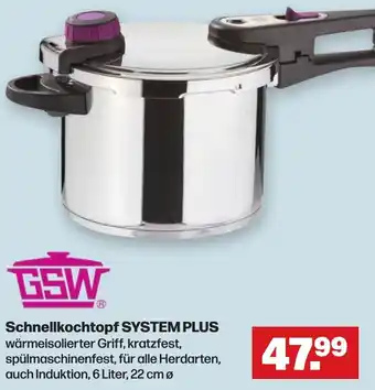 Handelshof GSW Schnellkochtopf SYSTEM PLUS Angebot