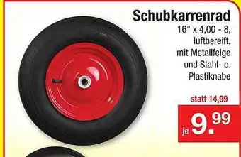 Zimmermann Schubkarrenrad Angebot