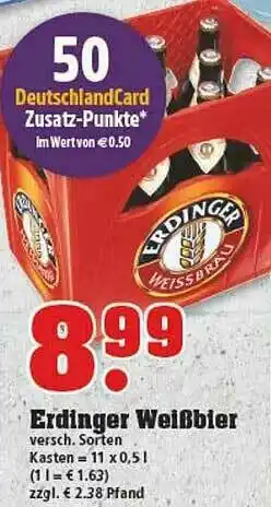 trinkgut Erdinger Weißbier Angebot