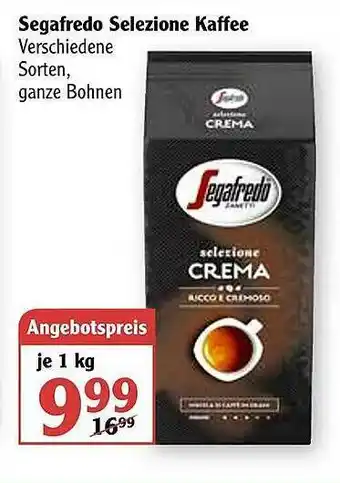 Globus Segafredo Selezione Kaffee Angebot