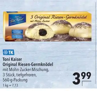 CITTI Markt Toni Kaiser Original Riesen-Germknödel mit Mohn-Zucker-Mischung, 560-g-Packung Angebot