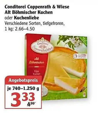 Globus Conditorei Coppenrath & Wiese Alt Böhmischer Kuchen Oder Kuchenliebe Angebot