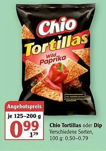 Globus Chio Tortillas Oder Dip Angebot