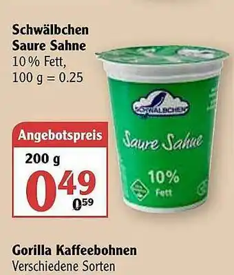 Globus Schwälbchen Saure Sahne Angebot