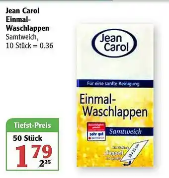 Globus Jean Carol Einmal-waschlappen Angebot