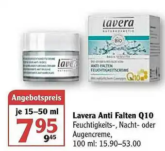 Globus Lavera Anti Falten Q10 Angebot