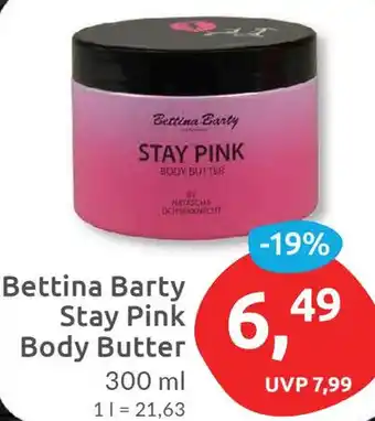 Budni Bettina Barty Stay Pink Body Butter 300 ml Angebot