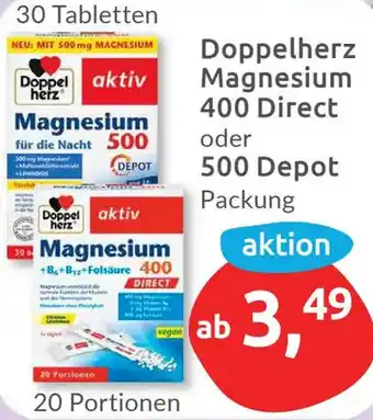 Budni Doppelherz Magnesium 400 Direct oder 500 Depot Angebot