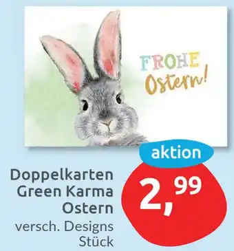 Budni Doppelkarten Green Karma Ostern Angebot