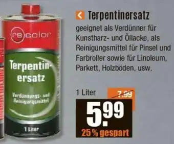 V Baumarkt re color Terpentinersatz 1 Liter Angebot