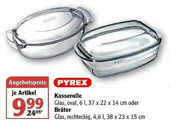 Globus Pyrex Kasserolle Oder Bräter Angebot