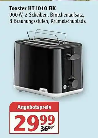 Globus Toaster Ht1010 Bk Angebot