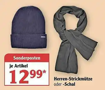 Globus Herren-strickmütze Oder -schal Angebot