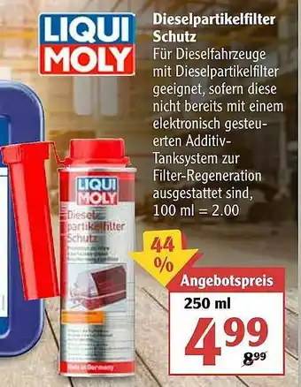 Globus Liqui Moly Dieselpartikelfilter Schutz Angebot