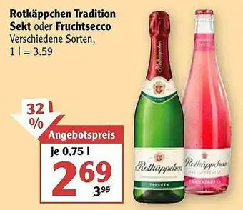 Globus Rotkäppchen Tradition Sekt Oder Fruchtsecco Angebot