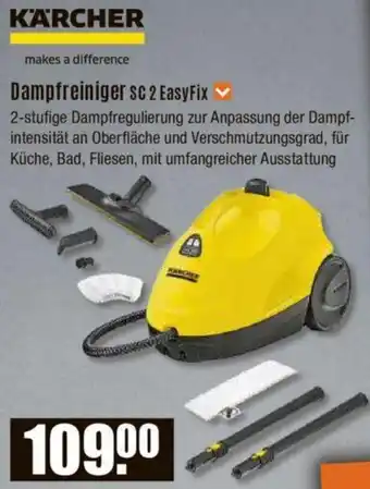 V Baumarkt KÄRCHER Dampfreiniger SC 2 EasyFix Angebot