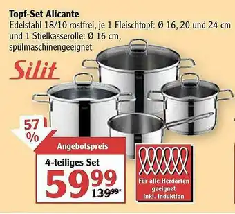 Globus Topf-set Alicante Silit Angebot