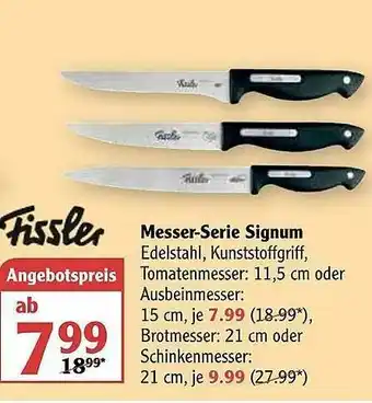 Globus Fissler Messer-serie Signum Angebot