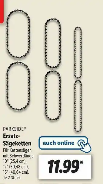 Lidl Parkside Ersatz-sägeketten Angebot