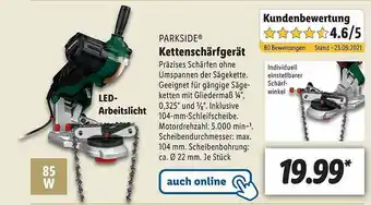 Lidl Parkside Kettenschärfgerät Angebot